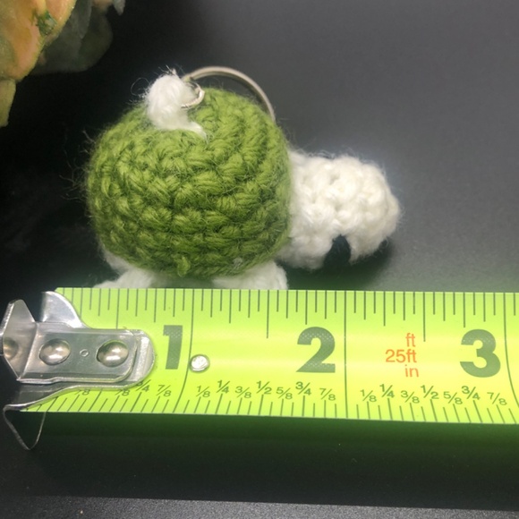 Hand Crochet  Mini Sea Turtle  Amigurumi Keychain - Picture 10 of 13